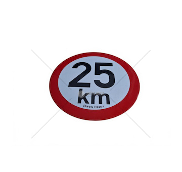 Samolepka - 25km (reflexní) TAB 25 REF