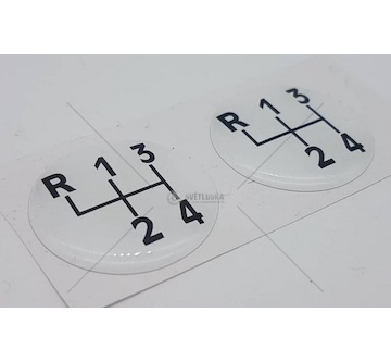 Samolepka 3D rukojeť řadící páky Multicar M25, M26.0