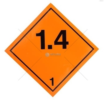 Samolepka ADR 1.4 250x250mm látky 00492 101-05W-626
