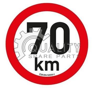 Samolepka omezená rychlost 70km/h