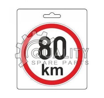Samolepka omezená rychlost 80km/h