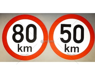 Samolepka rychlosti 30km