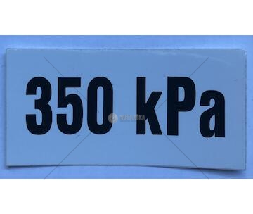 Samolepka tlaku pneu 350kPa Multicar