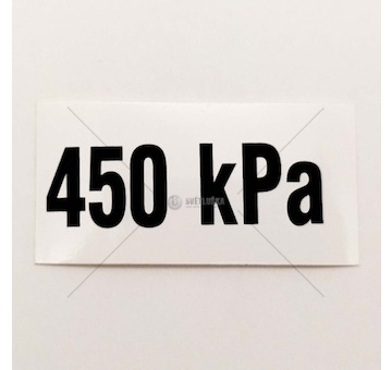 Samolepka tlaku pneu 450kPa Multicar M26