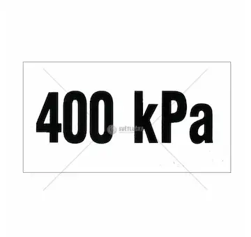 Samolepka tlaky v pneu 400 kpa | Samolepka Tlaky v pneu 400 kPa