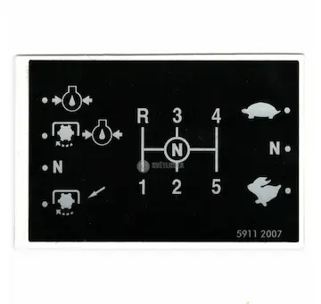Schéma řazení rychlostí (uri) | 5911-2007