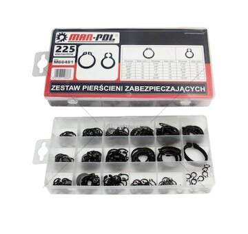 Segerový pojistný kroužek, sada 225ks MAR-POL