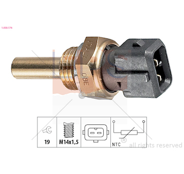 Senzor teploty vody bmw 7 e38 94> e38 1.830.176