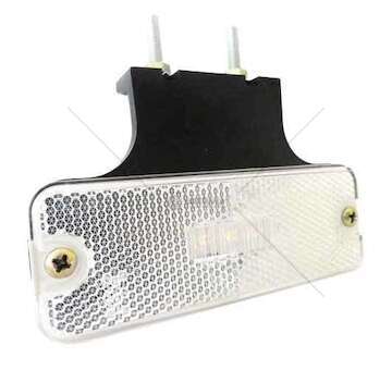 Side Marker Light SIDE MARKER LED 12/24V BIANCO C/STAFFA 247 LIGHTING