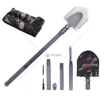 Skládací vojenská multifunkční lopatka KRAFT&DELE