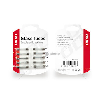 Skleněné pojistky 10 ks