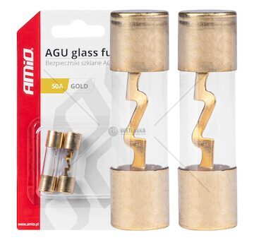 Skleněné pojistky AGU 50A AMIO-03486