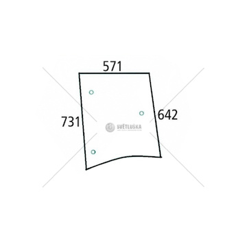 Sklo boční levé (čiré) 53369003