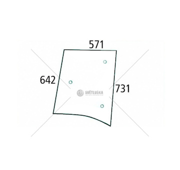 Sklo boční pravé (čiré) 53369004