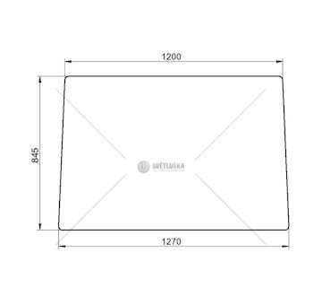 Sklo čelní KS (BK M97-FRT) 53369038
