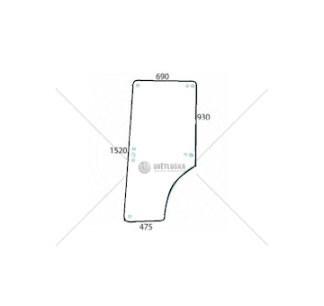 Sklo dveří - čiré 10368056