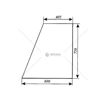 Sklo dveří horní 57187910