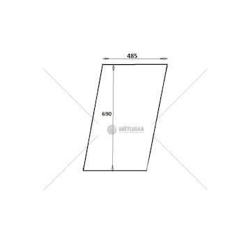 Sklo dveří horní 67827917