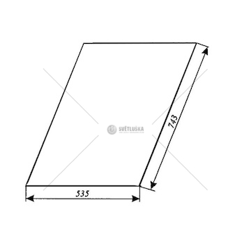 Sklo dveří horní 69117912
