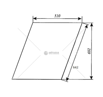 Sklo dveří horní 80368023