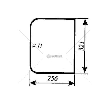 Sklo zadní spodní 70117974