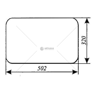 Sklo zadní spodní Zetor 59117929
