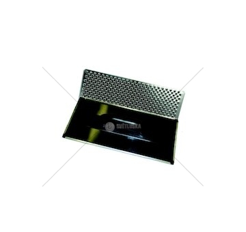 Škrabák plechový 27x13 plastový