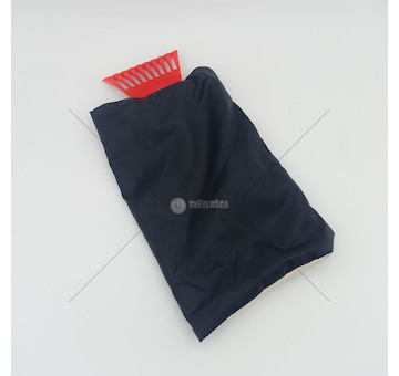 Škrabka na led fleece rukavicí L = 300 / 240mm ,  mix barev