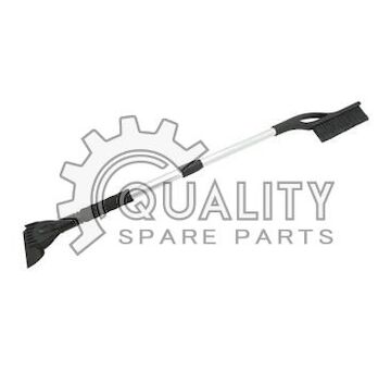 Škrabka s košťátkem BLACK