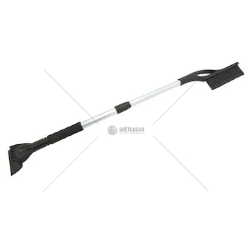 Škrabka s košťátkem BLACK teleskopická 77-100cm COMPASS