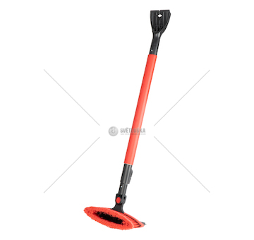 Škrabka s metličkou a stěrkou, dlouhá 98-134cm AMiO-04147