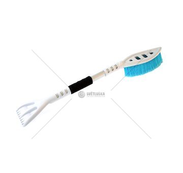 Škrabka se smetáčkem premium M1 ABS White & Blue AMIO-01466