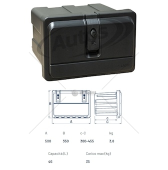 Skříň nářadí plastová 500x350x455/ 46 l mother trucker 0259477_A