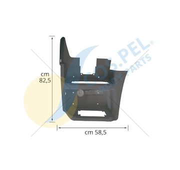 Skříň stupačky kabiny MB AXOR levá COSPEL COS305.94009