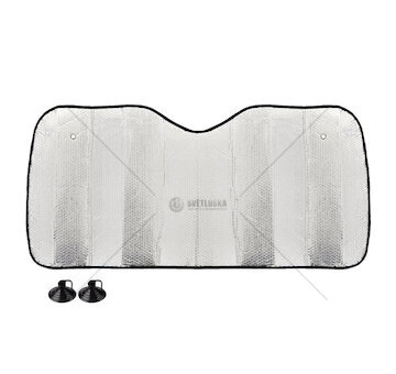 Sluneční clona stříbrná - 130x60 cm AMiO-01531