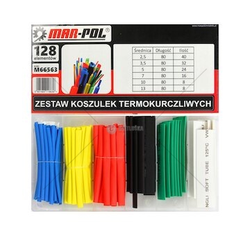 Smršťovací bužírka, sada 128ks MAR-POL