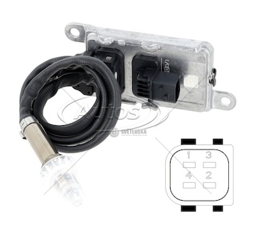 Snímač výfukových plynů nox 890mm za katalyzátor scania l,p,g,r,s od 2016/ p,g,r,t 0774556_A