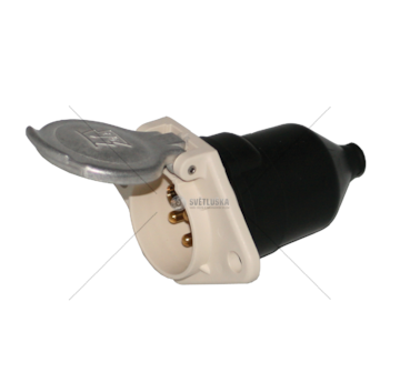 Socket Adapter PRESA 24S CONTATTI VITE C/CUFFIA GOMMA JAEGER