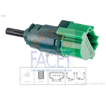 Spinac brzdovych sve citroen berlingo 08> 1.6 hdi 7.1283