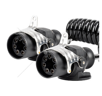 Spirálový kabel TIR 2x 7 PIN typ EBS 5m 24V AMIO-04383