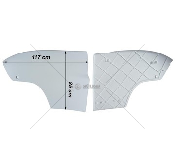 Spoiler střešní SCANIA HIGHLINE levý LAMIRO 889-29EX