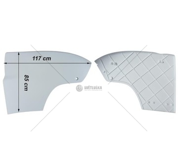 Spoiler střešní SCANIA HIGHLINE pravý LAMIRO 889-30EX