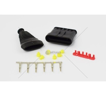 Spojka AMP SUPER SEAL 6 PIN sedlo AMP6-KR/G