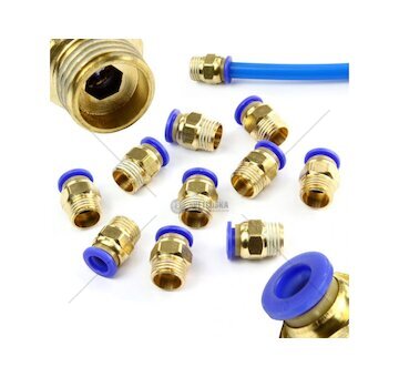 Spojka pneumatická, přímá nástrčná PC s vnějším závitem1/4