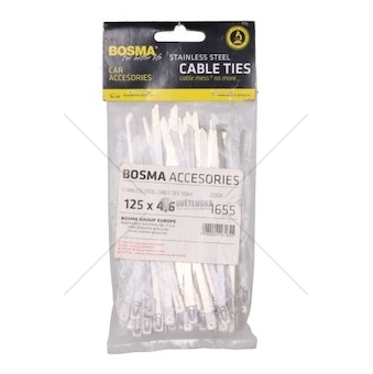 Spona kovová 125MM*4,6MM sada 50 kusů BOSMA 1655