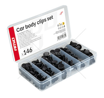 Spony a příchytky na čalounění vozidel 146 ks AMiO-04735