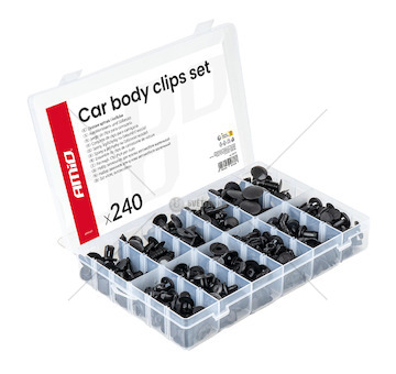 Spony a příchytky na čalounění vozidel 240 ks AMiO-04737