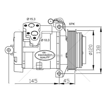 SPREZARKA KLIMATYZACJI MB SPRINTER 906 06- NRF NRF32698
