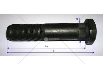 Šroub kolový m22x1,5 - 110/100 zadní iveco t.star 190.36 0034984_A