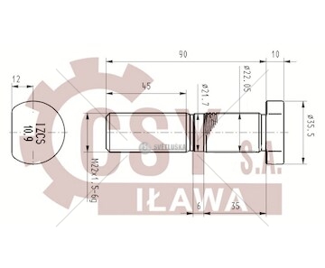 Šroub kolový m22x1,5x100 bpw eco typ h/k/n/sh/skh 0070707_A